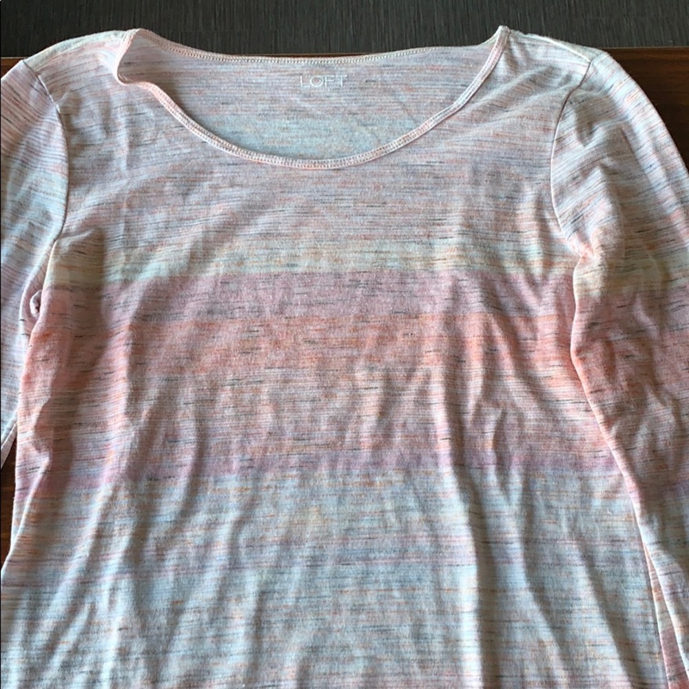 Loft Colorful Long Sleeve Tee